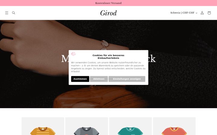 Screenshot of girod.at