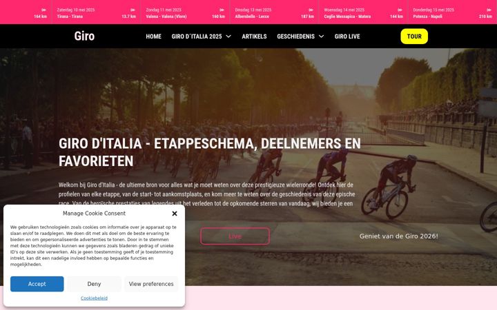 Screenshot of giroditalia.nl