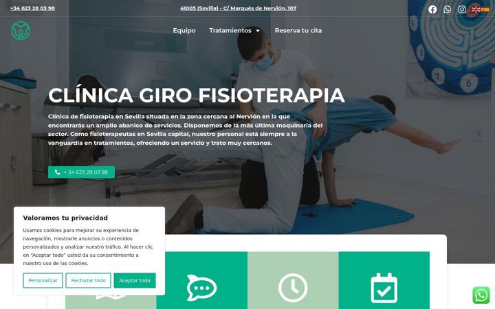 Screenshot of girofisioterapia.es