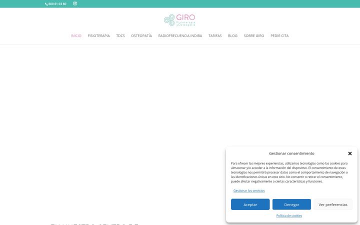Screenshot of girofisioterapiayosteopatia.es