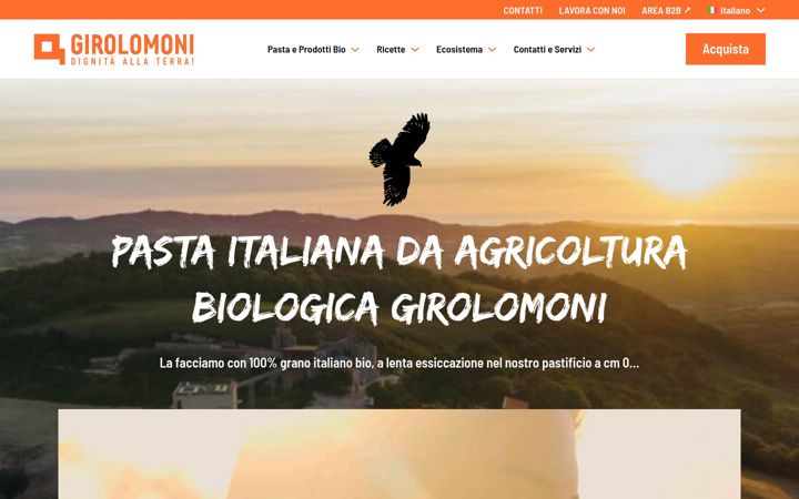 Screenshot of girolomoni.it