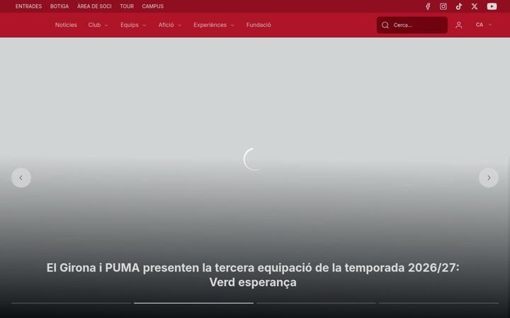 Capture d'écran de gironafc.cat