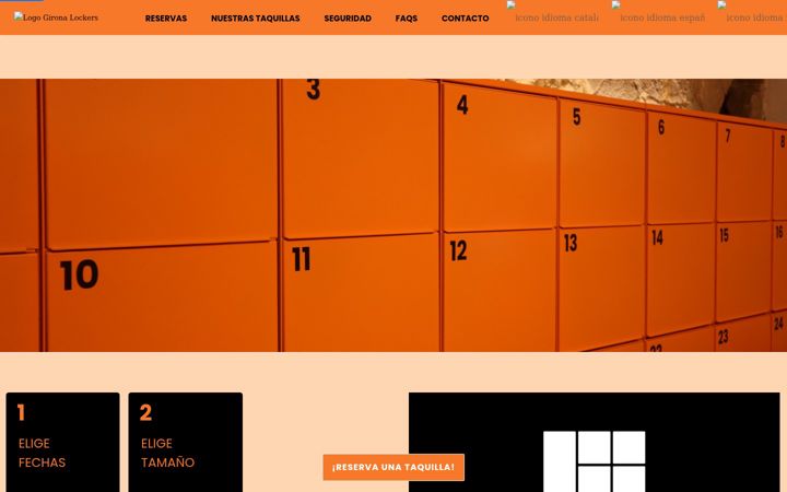 Screenshot of gironalockers.com