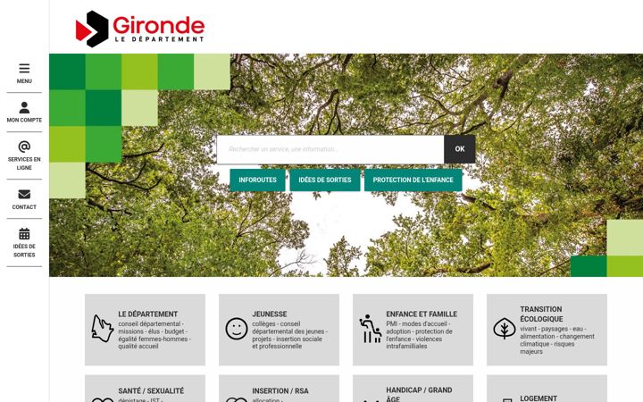 Screenshot of gironde.fr