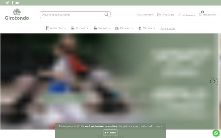 Screenshot of girotondo.com.br