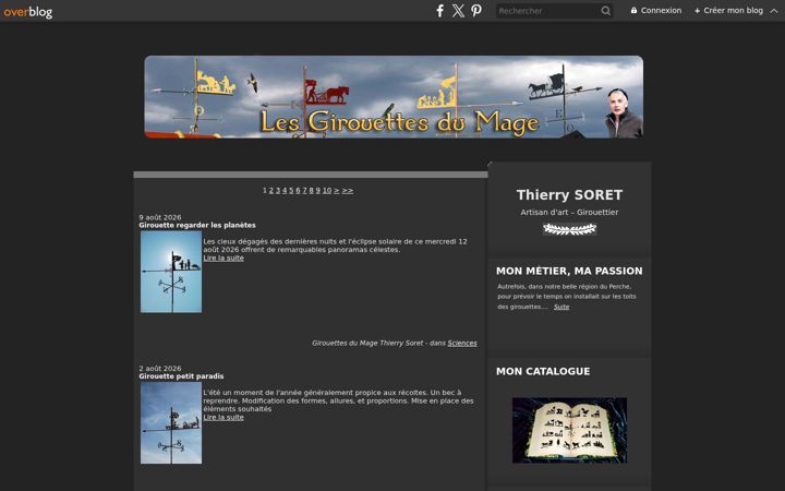 Screenshot of girouettesdumage.com