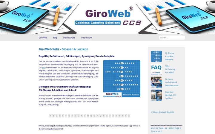 Screenshot of giroweb.org