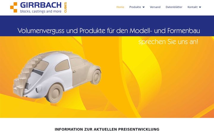 Screenshot of girrbach.net
