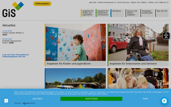Screenshot of gis-service.de