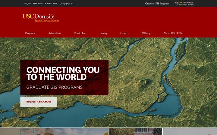 Screenshot of gis.usc.edu