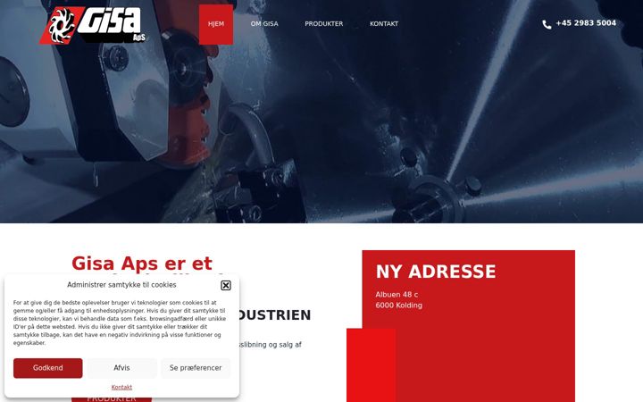 Screenshot of gisa.dk