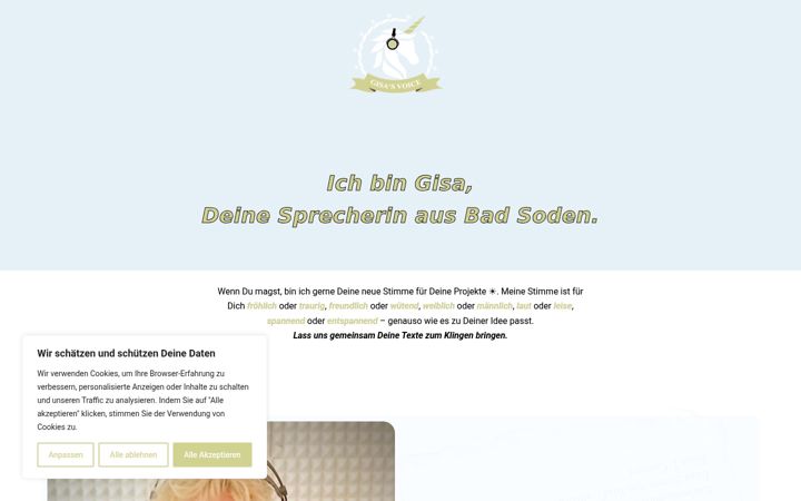 Screenshot of gisas-voice.de
