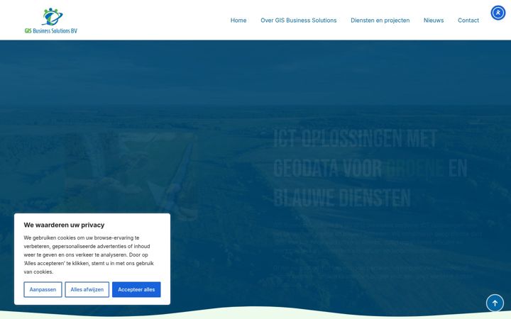 Screenshot of gisbs.nl