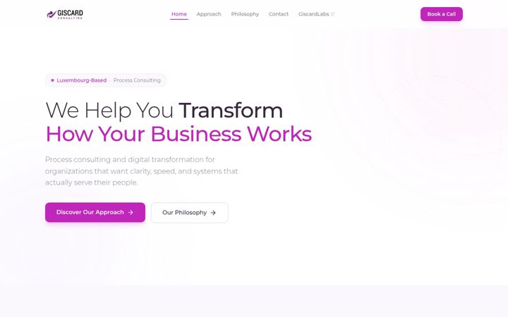 Screenshot of giscard.consulting
