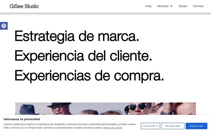Screenshot of giseestudio.com