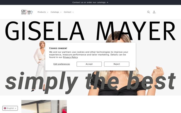 Screenshot of gisela-mayer.com