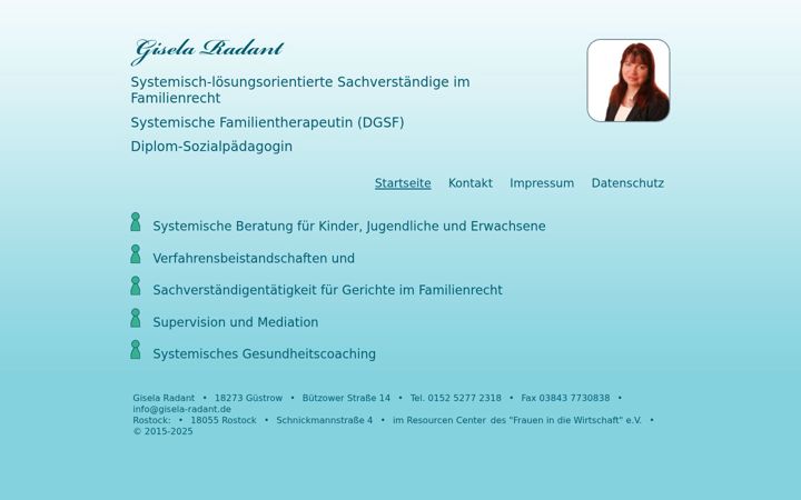 Screenshot of gisela-radant.de