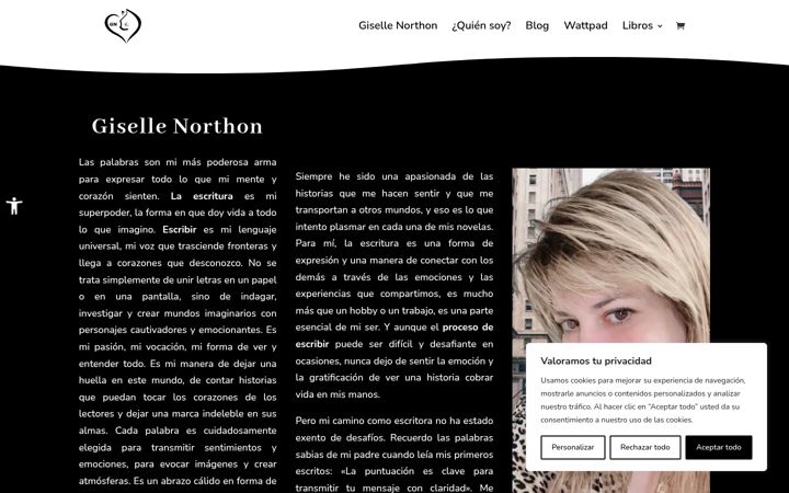 Screenshot of gisellenorthon.com