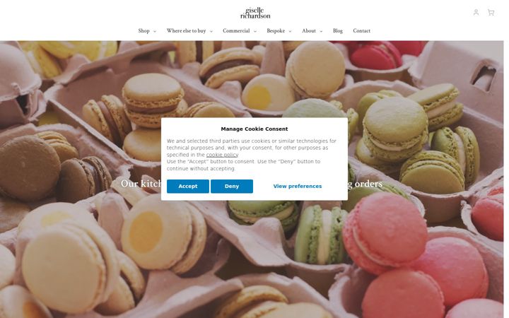 Screenshot of gisellerichardson.com