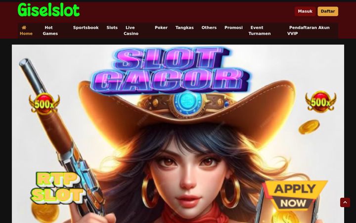 Screenshot of giselslot.org
