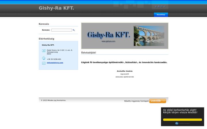 Screenshot of gishyra.com