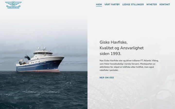 Screenshot of giskehavfiske.no