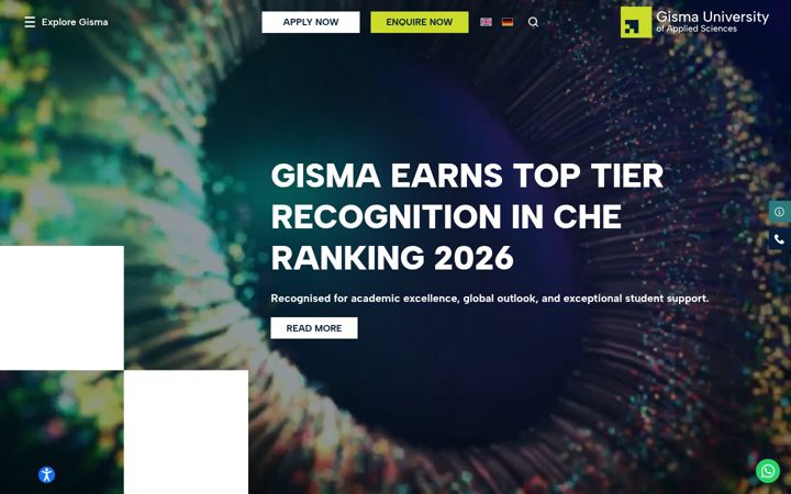 Screenshot von gisma.com