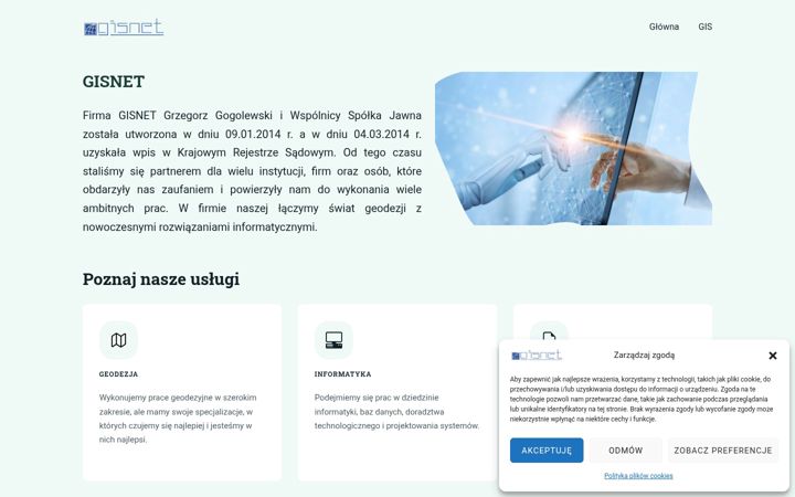 Screenshot of gisnet.com.pl