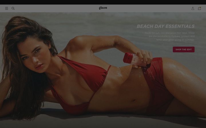 Screenshot of gisou.com