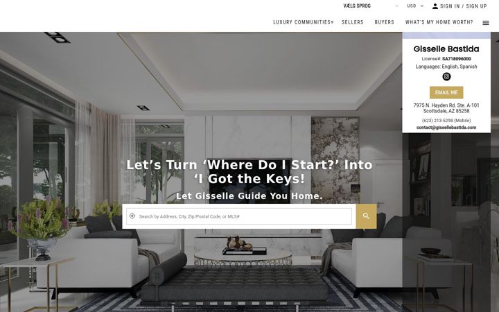 Screenshot of gissellebastida.com