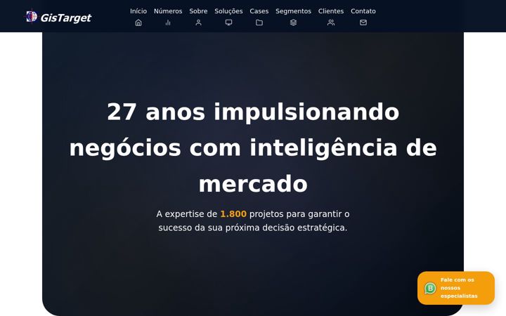 Screenshot of gistarget.com.br
