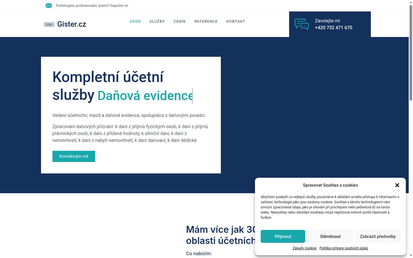 Posnetek zaslona pasice za privolitev, prikazane pred kakršno koli interakcijo
