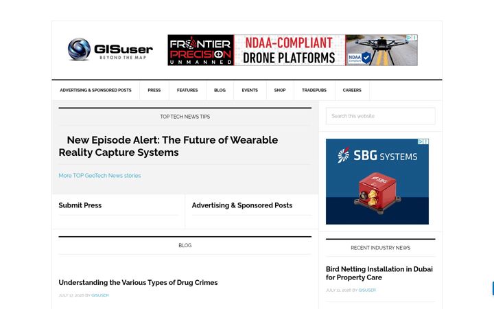 Screenshot of gisuser.com