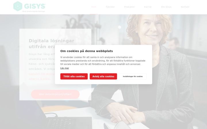 Screenshot of gisys.se