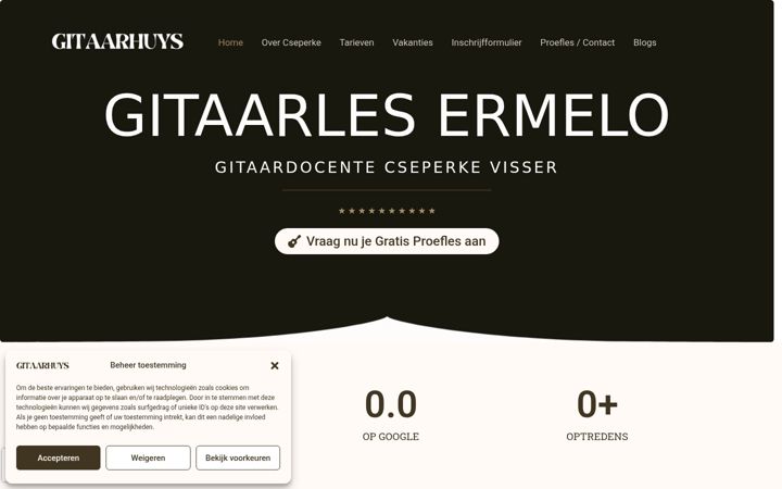 Screenshot of gitaardocente.nl