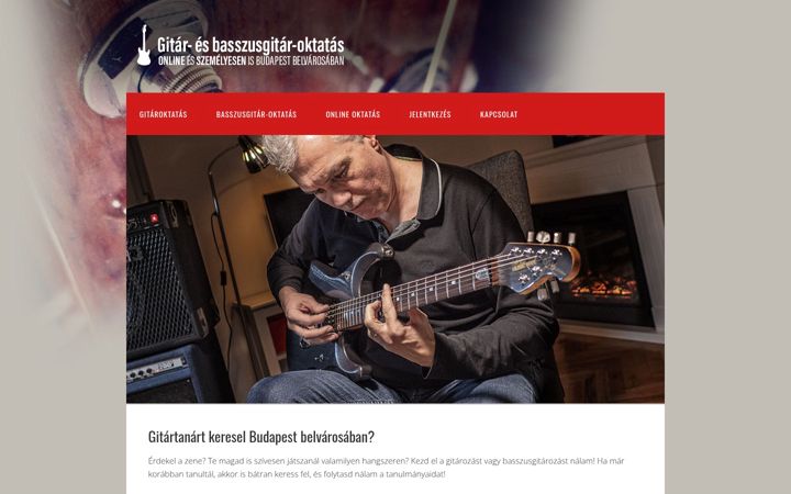Screenshot of gitar-basszusgitar.hu