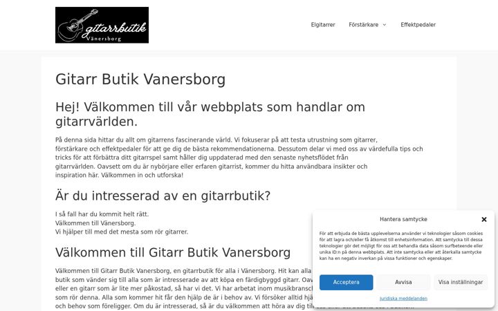 Screenshot of gitarrbutikvanersborg.se