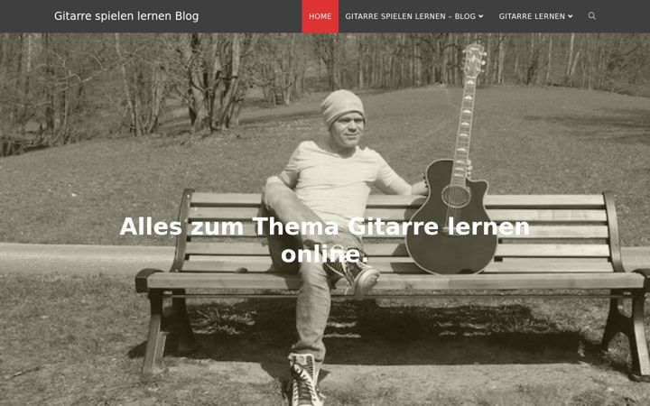 Screenshot of gitarrelernen-online.de