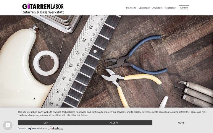 Screenshot of gitarrenlabor.de