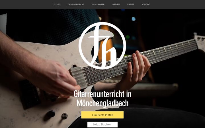 Screenshot of gitarrenunterricht-moenchengladbach.de