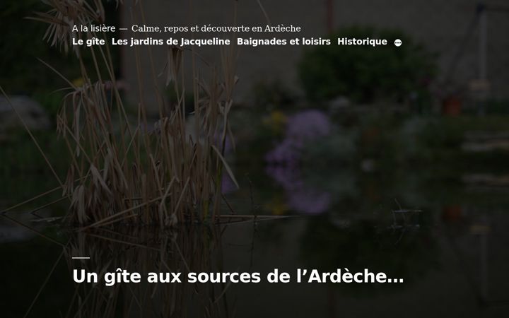 Screenshot of gite-a-la-lisiere.fr