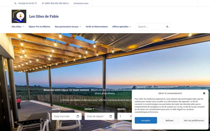 Screenshot of gite-brest.com