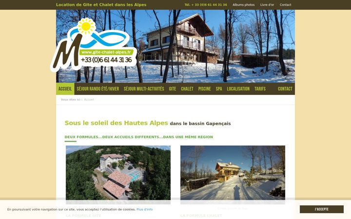 Screenshot of gite-chalet-alpes.fr