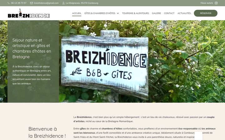 Screenshot of gite-chambre-saintmalo-montsaintmichel.com