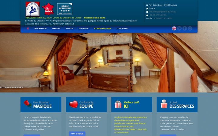 Screenshot of gite-chateaux-loire.eu