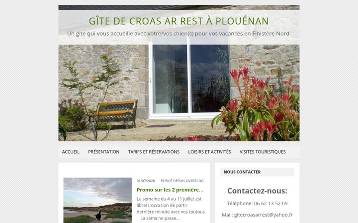 Screenshot of gite-croas-ar-rest.fr