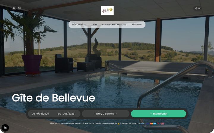 Screenshot of gite-de-bellevue.com