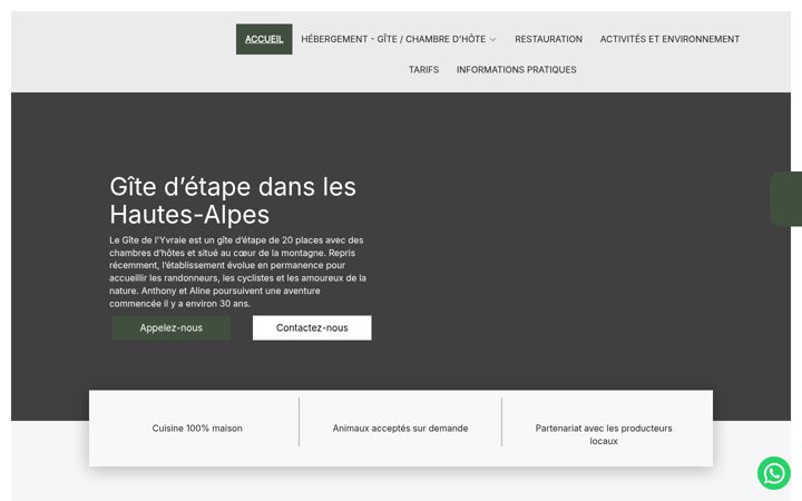 Screenshot of gite-de-lyvraie.fr