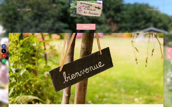 Screenshot of gite-de-reception-clos-du-meslay.fr