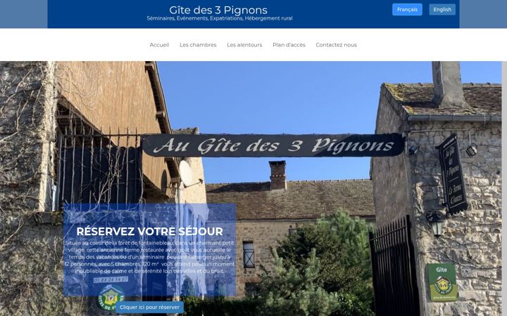 Screenshot of gite-des-trois-pignons.fr